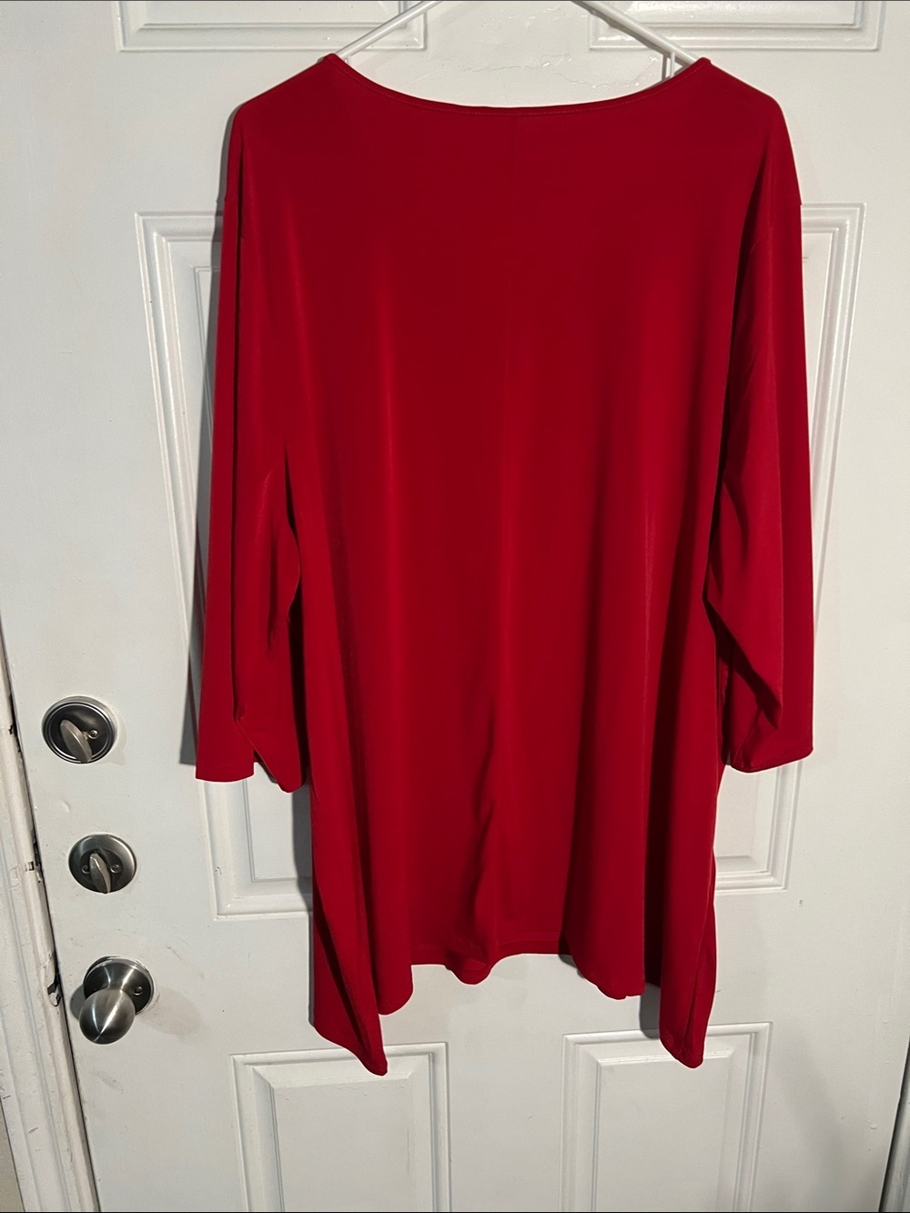 Catherines Ruby Red V-Neck Studded Tunic - Picture 5 of 5
